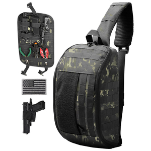 Bolso Táctico de Pecho para Portación Oculta, Impermeable, EDC, para Hombres, Diseño Cruzado con Cremallera Segura - Product Image 4