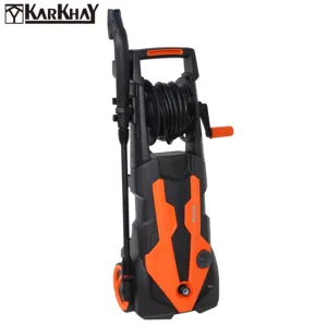 China 2100W portable jet wash electric high pressure washer car cleaner with hose reel KARKHAY KPR-5.3