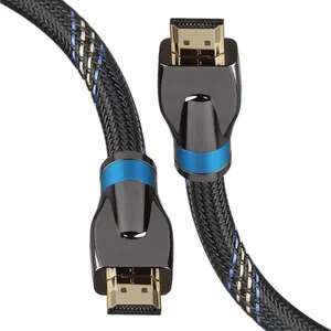 High Speed Nylon Braided 8K 60Hz HDMI 2.1 Cable HDMI 2.0 Cable 4K 120Hz Resolution HDMI Cable Ultra HD