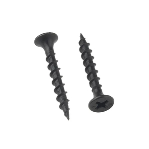 Jeu de <span class=keywords><strong>vis</strong></span> à cloison sèche M5 de Chine <span class=keywords><strong>vis</strong></span> auto-perceuses sans tête fraisée au phosphore DIN standard métrique zingué noir - Product Image 2