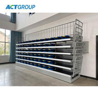 Système de sièges télescopiques rétractables automatiques pour intérieur, sièges de salle de sport intérieure