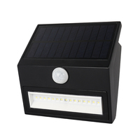 Lampe murale solaire à détecteur de mouvement IP65 étanche, lampe de sécurité extérieure LED, grand panneau solaire, détection PIR, 15 LED, automatique
