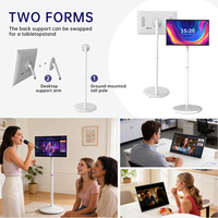 Televisor Inteligente 4K Portátil Inalámbrico Stand by Me de 24-32 Pulgadas con Ruedas y Pantalla Táctil de 10 Puntos