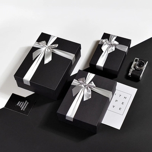 Luxury Custom Logo Big Size Cardboard Gift Wedding Packaging Paper <strong>Box</strong> With Ribbon Bow - Product Image 2