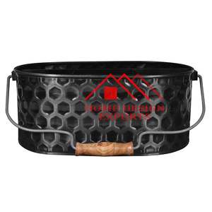 Caddy avec porte-couverts à quatre compartiments Caddy métallique conçu durable pour les fêtes serveur d'ustensiles de ferme meilleur vendeur - Product Image 1