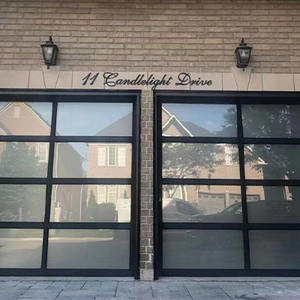 <span class=keywords><strong>Porte</strong></span> <span class=keywords><strong>de</strong></span> <span class=keywords><strong>garage</strong></span> en verre isolée ignifuge et coupe-vent facile à installer avec finition en alliage d'aluminium - Product Image 5