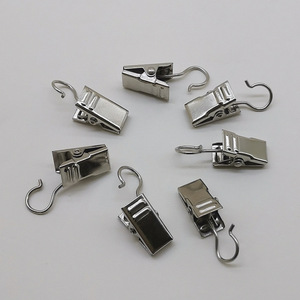Stainless Steel Small <b>Clips</b> Rectangle 35x9mm Hook Type For Kitchen Storage Neatening - Product Image 3