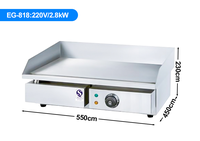 Plancha de barbacoa de alta calidad y alta potencia, mesa grande, plancha eléctrica Industrial eléctrica, placa plana
