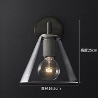 Lampe murale de couloir de style européen, résistante à l'humidité, luminaire d'intérieur de luxe, lampe murale en verre