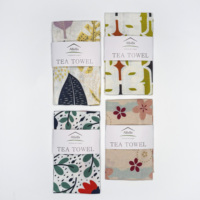 Essuie-tout de luxe réutilisable 100 % coton gaufré à motif floral (40x60cm/16x24in) - Séchage rapide, ultra absorbant, personnalisable