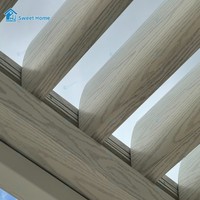 Pergola Bioclimatique Motorisée Moderne en Aluminium Sweet Home avec Lames Orientables et Éclairage LED, Conception Étanche pour Jardin et Véranda