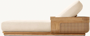 Conjuntos <span class=keywords><strong>de</strong></span> Sofás Cama Modulares <span class=keywords><strong>de</strong></span> Lujo para Jardín y Patio con Diseño Moderno Seccional <span class=keywords><strong>de</strong></span> Teca para Exteriores - Product Image 6