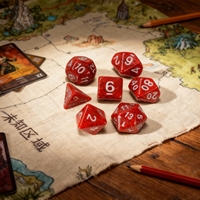 Ensemble de dés RPG polyédriques sculptés en résine, sûrs et durables, 7 pièces, adaptés aux jeux et divertissements Dungeons & Dragons