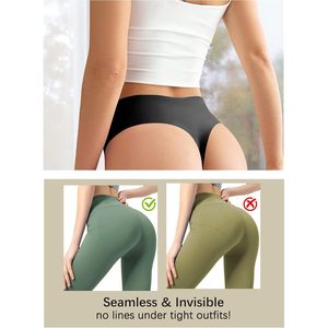 String sexy en dentelle pour femme, taille mi-haute, sans couture, sous-vêtements basiques - Product Image 2