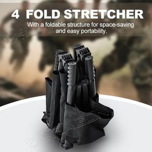 고품질 5.7kg 경량 알루미늄 합금 접이식 들것대, 하중 용량 300kg, 접이식 구조 들것대, 전술 들것대 - Product Image 3