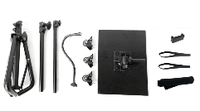 Support de projecteur mobile T22 avec roulettes, support de sol en métal robuste réglable en hauteur pour ordinateur portable et projecteur
