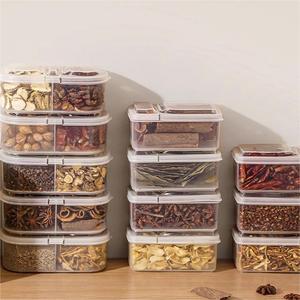Frascos de Almacenamiento de Cocina Modernos, Herméticos, Ecológicos, de Plástico, Estilo Europeo, con Tapas Abatibles, Embalados en Cartón, a Prueba de Polvo, Multifuncionales para Alimentos - Product Image 3