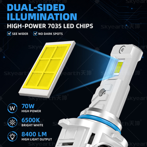 Super Bright 9005 9006 <b>LED</b> Headlight Bulb Silent Fan Easy Install Waterproof Durable Car Front Lighting System Auto Part - Product Image 5