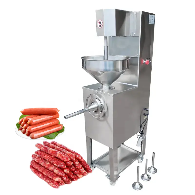 Suministra la máquina de llenado de salchichas a precio de fábrica, máquina de enema, máquina para hacer salchichas y jamón