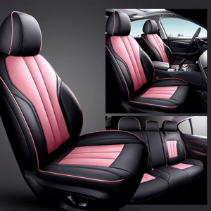 Housses de siège auto en cuir premium d'<span class=keywords><strong>origine</strong></span> pour cinq places, motif véhicule, imperméables et résistantes à l'usure, coussins de voiture disponibles - Product Image 2