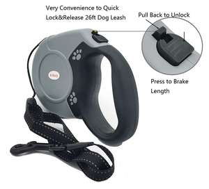 Correa retráctil automática para perros, correa de tracción de nailon de 5m y <span class=keywords><strong>8M</strong></span> para perros, extensible para caminar para perros pequeños, medianos y grandes de hasta 110 libras - Product Image 3