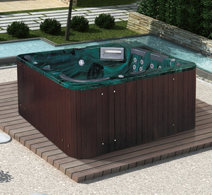 Bañera de hidromasaje de alta calidad para 6 personas al aire libre, bañera de hidromasaje de madera, bañera de hidromasaje, bañera de hidromasaje, tubo caliente de masaje de jardín - Product Image 1