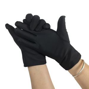 Guantes personalizados de nailon negro para joyería, guantes sin polvo para inspección de relojes y telas - Product Image 1