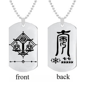 Juego de Anime <span class=keywords><strong>Genshin</strong></span> <span class=keywords><strong>Impact</strong></span> collares Zhongli Xiao Keqing Hutao Halloween Moda hombre mujer Cosplay accesorios regalos - Product Image 5