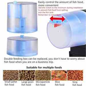 Skynuo rifornito di Auto acquario mangiatoia per pesci APP telecomandata AK-03S distribuzione automatica di cibo per pesci per le vacanze - Product Image 5