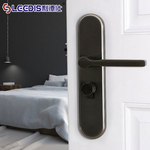 Lideshi Lever Lock Zinc Alloy Brushed Finish Bedroom Door Lock For Solid Wood Interior Doors Durable Design - Product Image 2