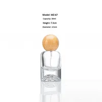 Iceberg série verre épais vide bouteille or pompe pulvérisateur Simple Design de mode pour parfum voyage recharge boîte pour la vente en gros