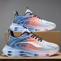 Chaussures de sport respirantes à semelles épaisses avec coussin d'air, confortables et tendance, chaussures décontractées à tige haute
