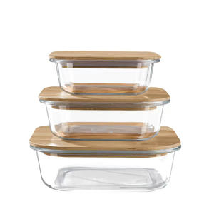 Choice Fun Glass <strong>Lunch</strong> <strong>Box</strong> Sealed <strong>roblox</strong> <strong>Lunch</strong> <strong>Box</strong> Refrigerator Stackable Camping With Bamboo Cover - Product Image 5