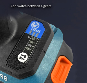 브러시리스 리튬 이온 임팩트 드라이버 목공 건축용 LED 조명이있는 3 단 임팩트 드릴링 도구 세트 - Product Image 5