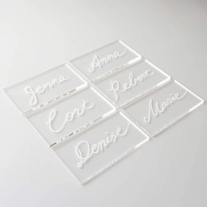 Panneau de nourriture pour Banquet, mariage, fête d'anniversaire, cartes de Table vierge Rectangle, cartes brodées de 3mm d'épaisseur - Product Image 6