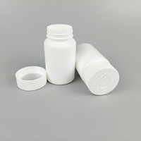 Flacon rond en HDPE blanc de 120 ml ODM pour vitamine C et comprimés en capsule avec CRC