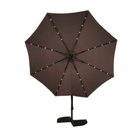 Jardin extérieur 8 Panneau 3m Cantilever Led Design contemporain Patio Banana Umbrella