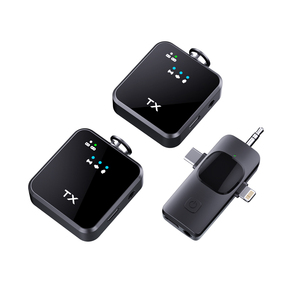 Micrófono de Solapa 3 en 1, 2.4G, Mini Micrófono Inalámbrico USB, Micrófono para Podcast, Micrófono USB para Transmisión en Vivo <span class=keywords><strong>con</strong></span> Receptor - Product Image 3