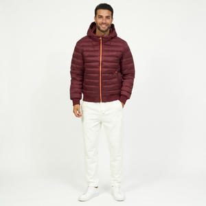Veste bomber d'hiver chaude pour homme, très vendue, en toile, col montant, logo sur le devant, taille plus, poche passepoilée, fermeture éclair - Product Image 1