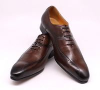 Chaussures Oxford en cuir véritable à lacets, décontractées et habillées, pour mariage, fête, bureau, chaussures de mode