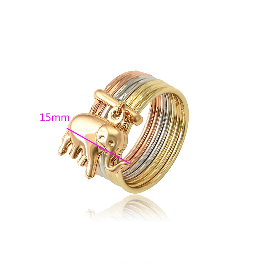 15736 xuping циркониевые обручальные кольца для женщин, высококачественные кольца из серии в форме слона и животных, оптовая продажа