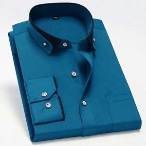 เสื้อเชิ้ตคอเต่าแขนยาวผู้ชายรุ่นใหม่ประจำฤดูใบไม้ผลิและฤดูใบไม้ร่วงปี 2025 ผ้าเนื้อยืด สวมใส่สบาย ไม่ต้องรีด เหมาะสำหรับใส่ทำงานหรือลำลอง - Product Image 5