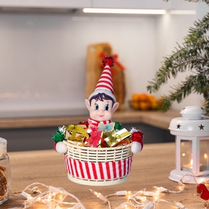 Cesta de Dulces Navideños al por Mayor, Caja de Regalo para el Hogar, Uso Diario, Almacenamiento para Niños - Product Image 4