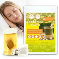 Sachets de thé naturel à la fleur de camomille brute, 100% pur, ingrédient unique, apaisant, pour le sommeil, à base de plantes, sans caféine, qualité supérieure, 1,5g