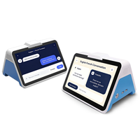Traducteur à double écran HUSHIDA AI avec écran tactile de 10,1 pouces, algorithme pour une utilisation intelligente en entreprise et en service client
