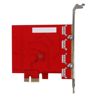Carte USB 3.0 PCI Express 4 ports, contrôleur USB 3.0 avec module d'alimentation intégré, prise en charge UASP, hub à débit de transfert maximal pour ordinateur de bureau