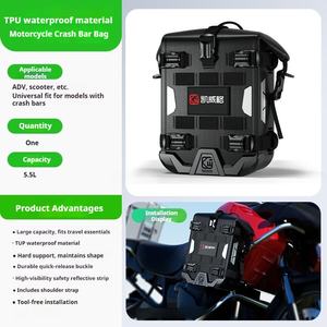 <span class=keywords><strong>Bolsa</strong></span> Lateral Impermeable de TPU para Motocicleta, <span class=keywords><strong>Bolsa</strong></span> de Barra Anticaídas de Liberación Rápida, <span class=keywords><strong>Bolsa</strong></span> de Viaje para Motocicletas, Gran Capacidad para Equipaje de Motocicleta ADV - Product Image 4