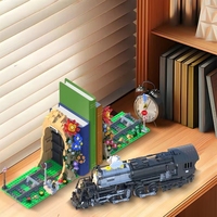 Mork 028004 Nouveau modèle de train floral MOC, briques de construction, jouets d'assemblage DIY, cadeau pour enfants et adultes, 1806 pièces