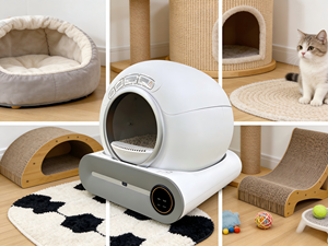 Bac à litière <span class=keywords><strong>automatique</strong></span> <span class=keywords><strong>pas</strong></span> <span class=keywords><strong>cher</strong></span> pour chat, autonettoyant, grande capacité, facile à nettoyer, contrôle des odeurs, ouverture supérieure - Product Image 6