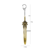 Set Gantungan Kunci Logam ZRM God of War 4 Chaos Blade & Leviathan Axe dengan Desain Topeng - Aksesori Fashion Terinspirasi Game